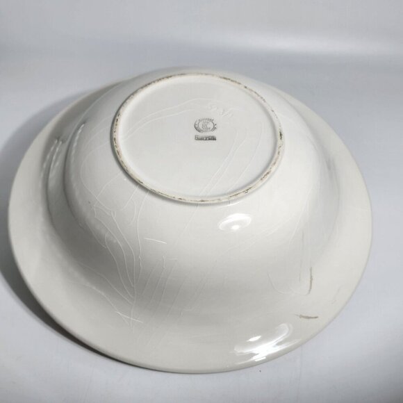 RC Real Ceramica Portugal Fruit Bowl Vibrant Strawberries Peaches Leaves Vintage - Picture 8 of 12